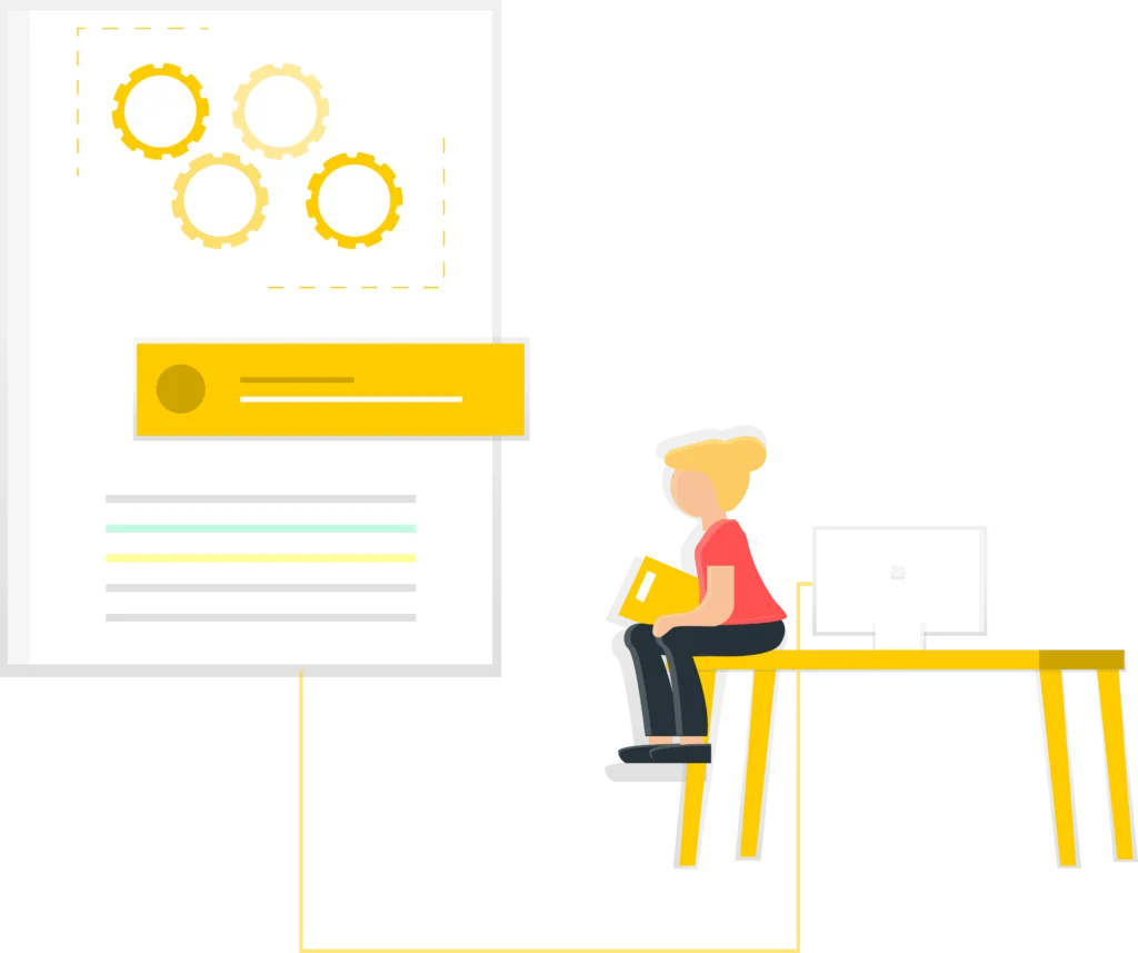 An image showing a process in SEO