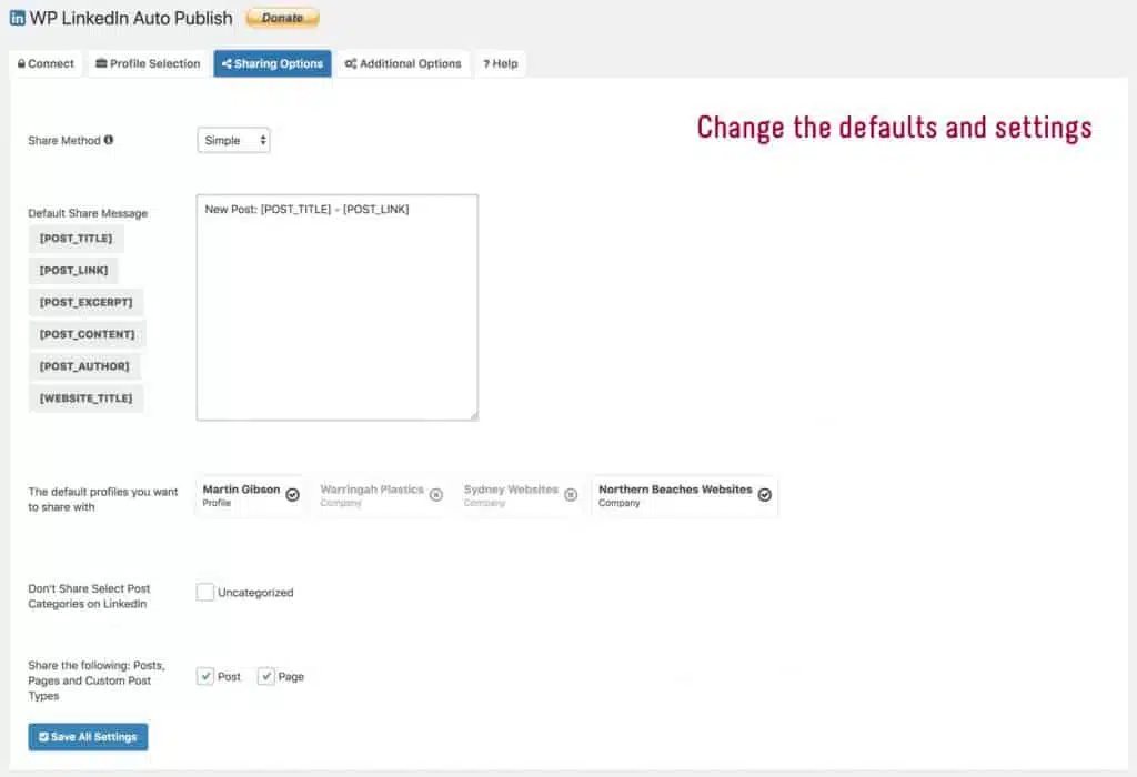 WP LinkedIn Auto Publish