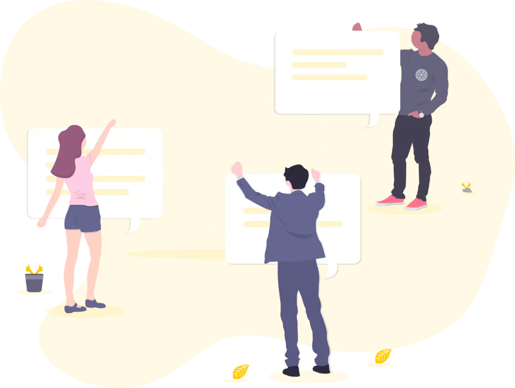 team working on SEO projects