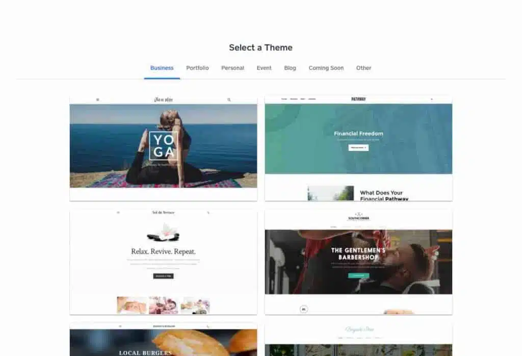 weebly themes
