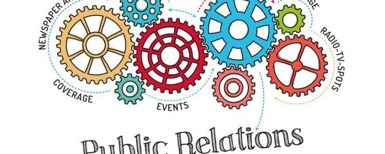Cogs with public relations rotating together