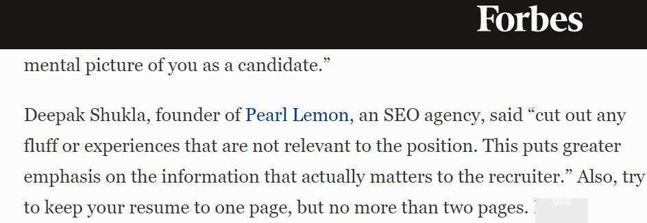 Example of an expert quote by Peal Lemon founder Deepak Shukla in Forbes