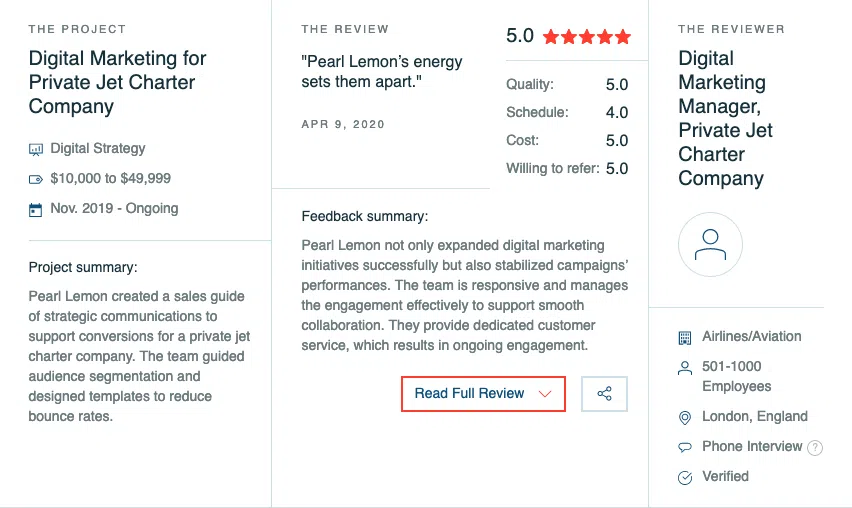 pearl lemon reviews clutch uk