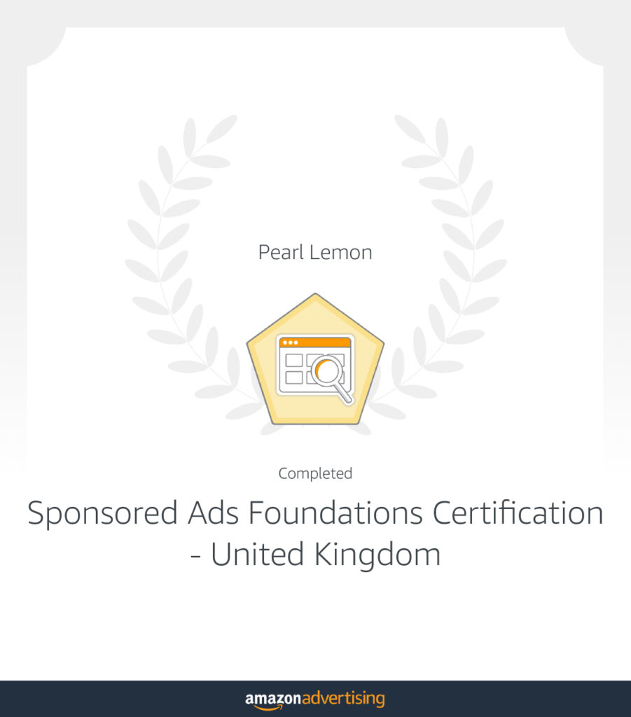 Sponsored ads Certification