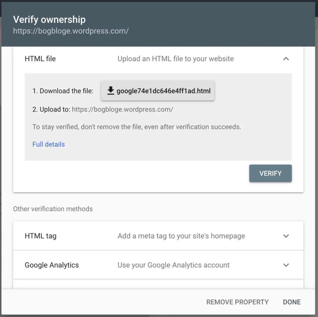 Verify Ownership