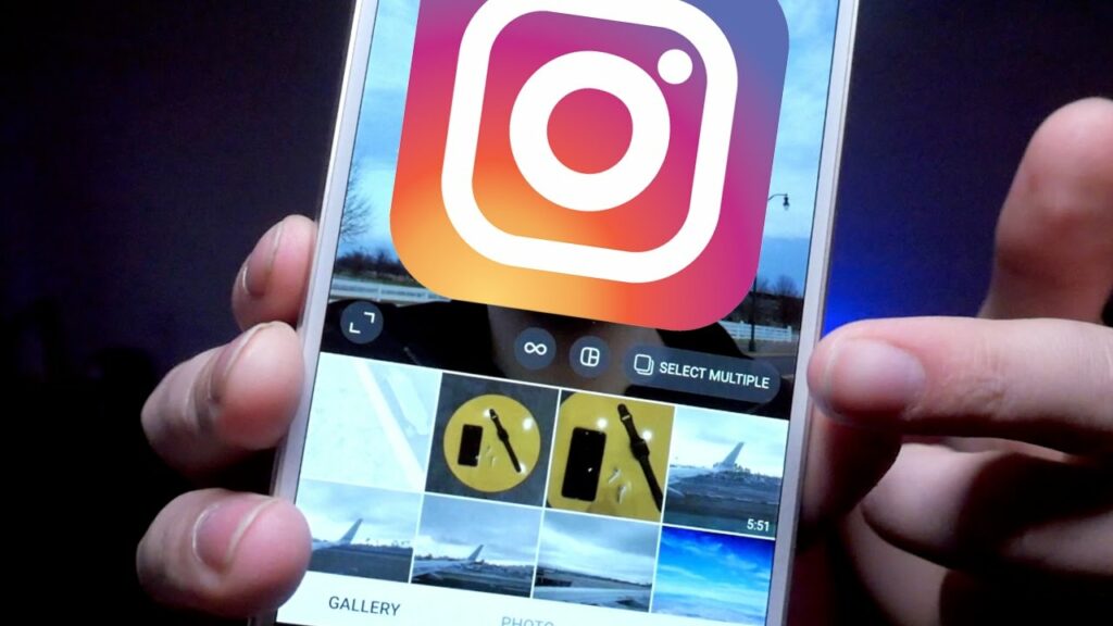 how to post multiple photos on Instagram