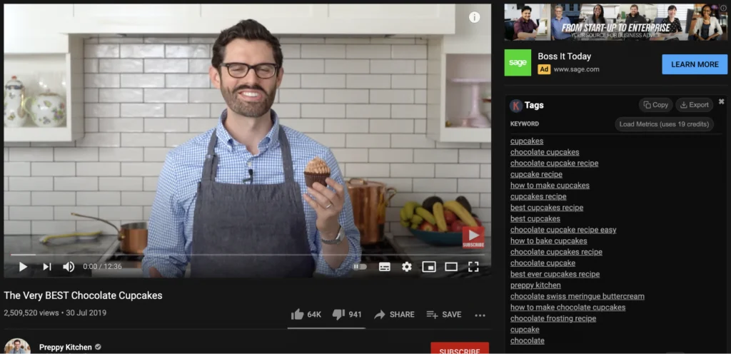 Tags for Video