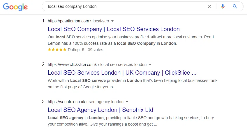 local seo company London