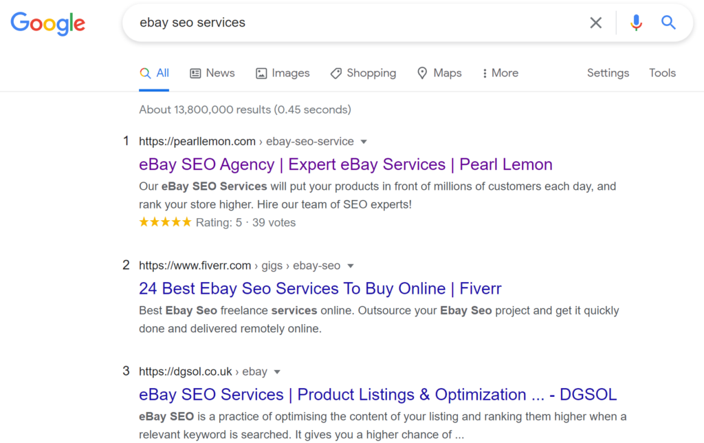 eBay SEO services
