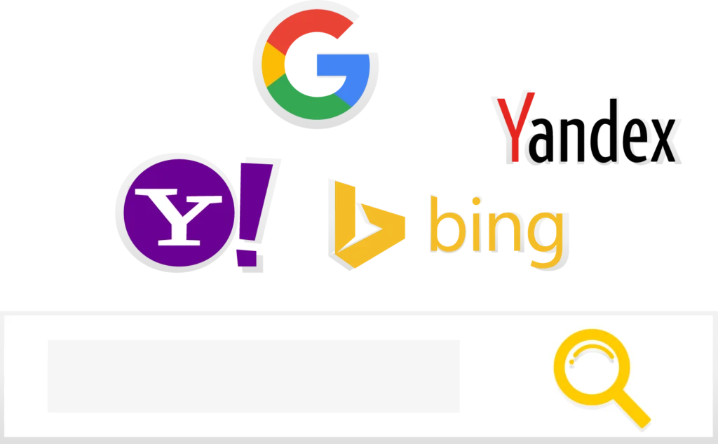 google-yahoo-yandex-bing-logos