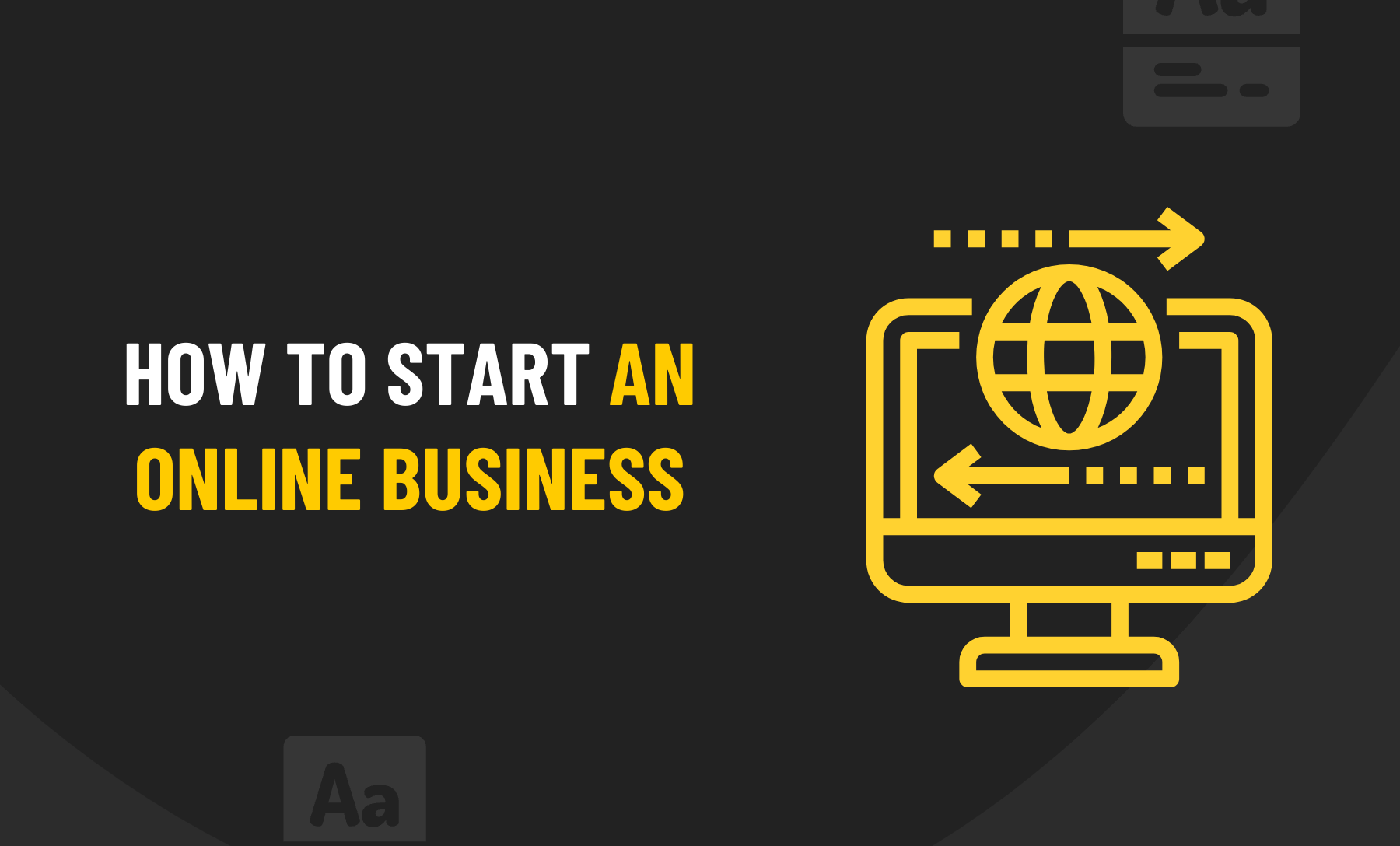 How to start an Online Business