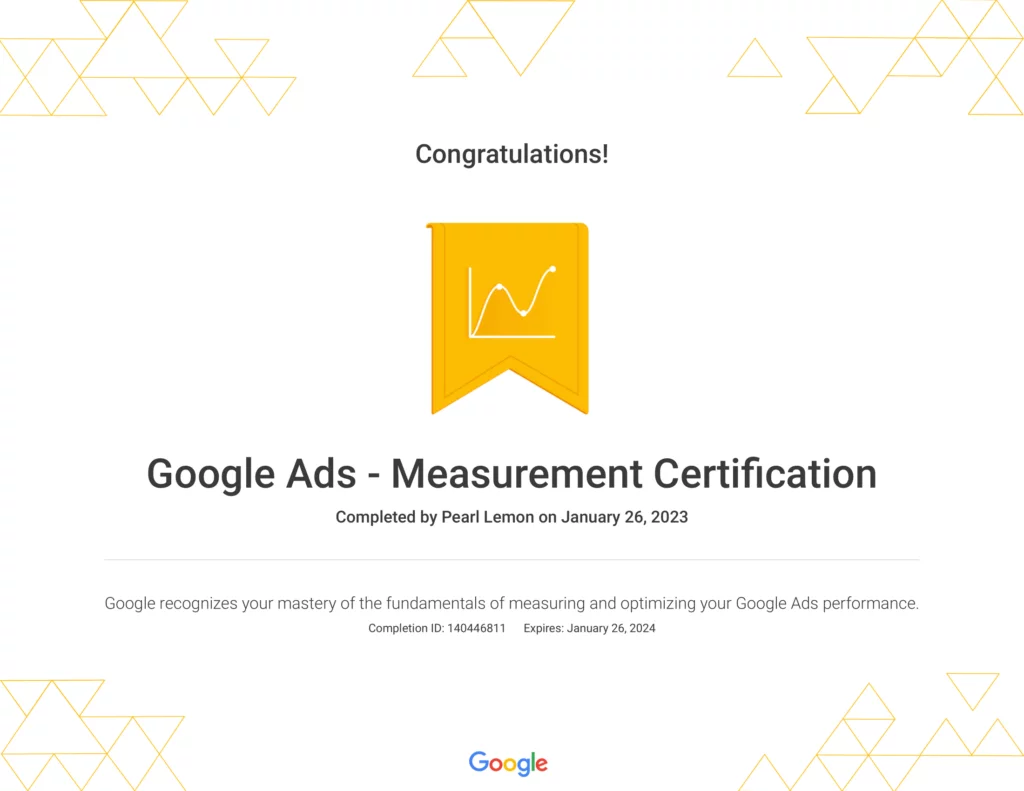 Google Ads Measurement Certification Google 1