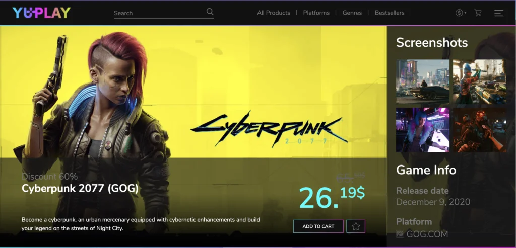 YUPLAY landing page
