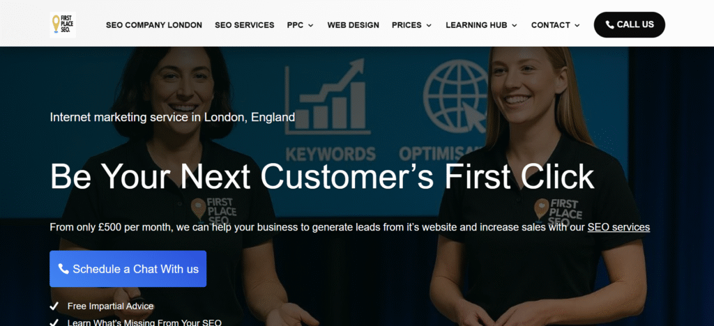 Top 10 YouTube Seo Companies in the UK 2025 Screenshot 2025 11 27 230457