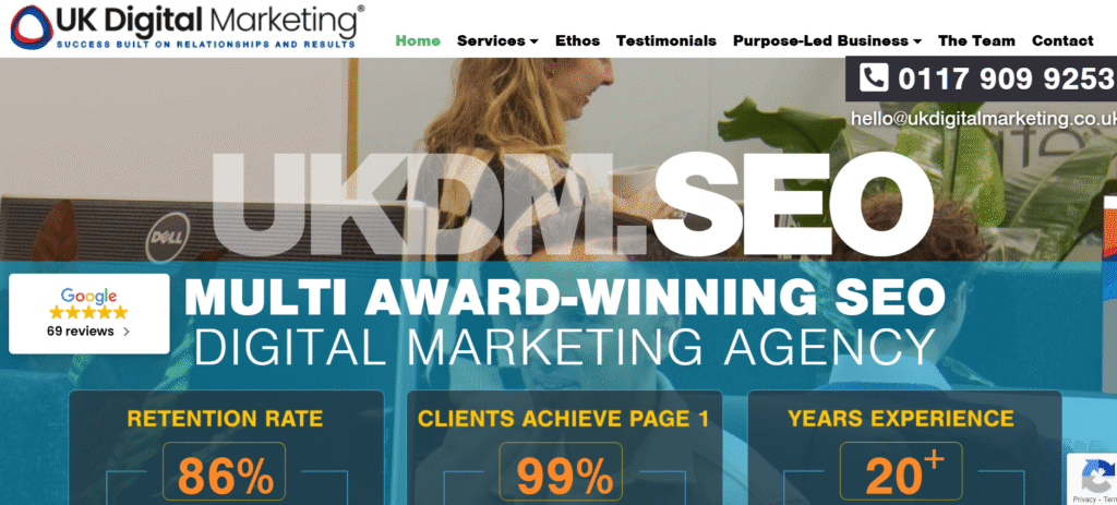 Top 10 YouTube Seo Companies in the UK 2025 Screenshot 2025 11 27 230744