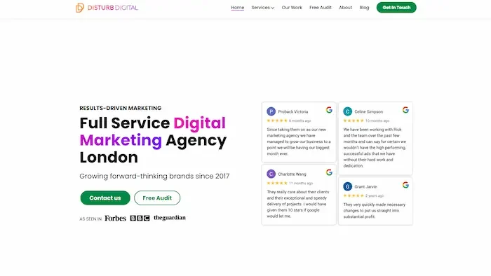 Top 10 Facebook Ads Agencies In the UK 2025 8 Disturb Digital