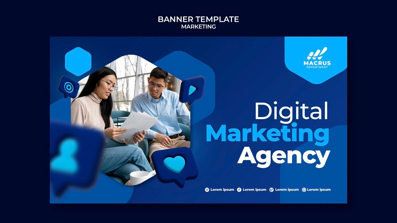 Gradient marketing design template 23