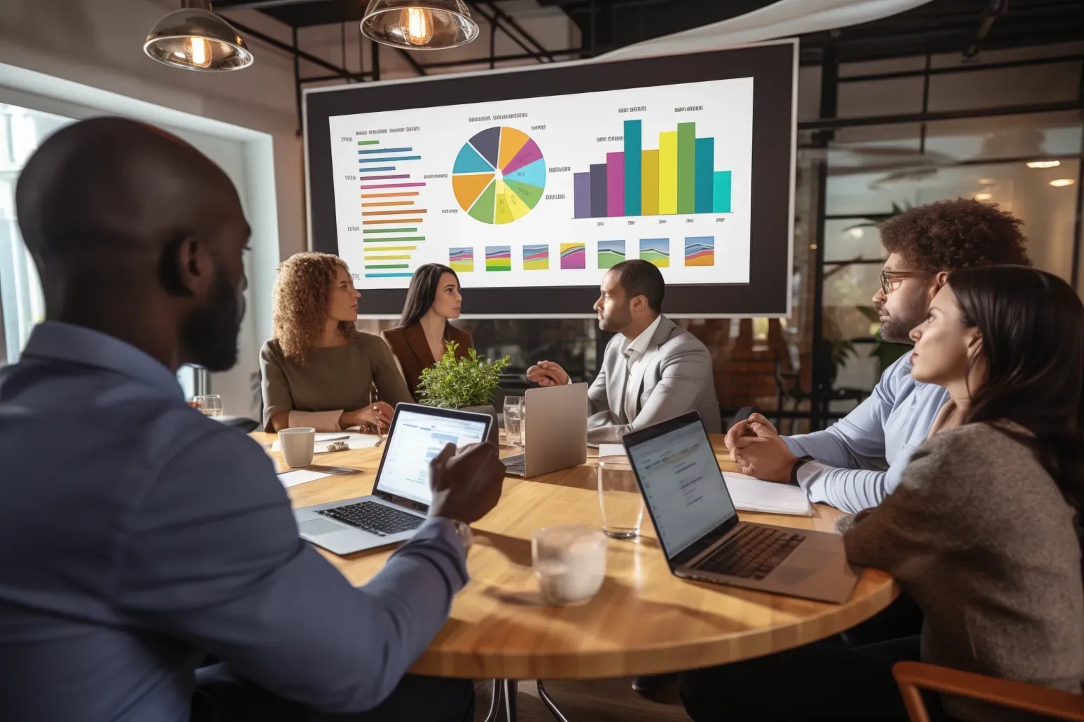 Case Study: Boosting SEO for a Global Travel Company with High-Quality Link Building 40 SEO-meeting-with-graphs-and-charts-on-screen