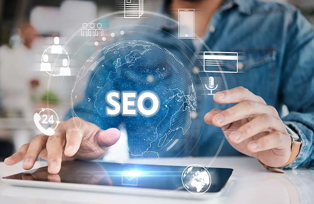 Case Study: Boosting SEO for a Global Travel Company with High-Quality Link Building 42 person-using-tablet-with-digital-seo-graphics-and-global-network-icons-and-seo-word-appearing-on-screen