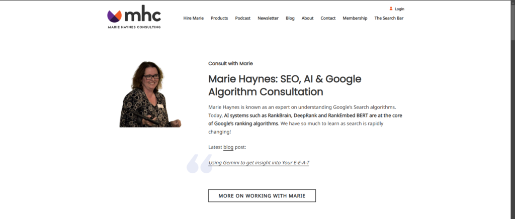 9. Marie Haynes