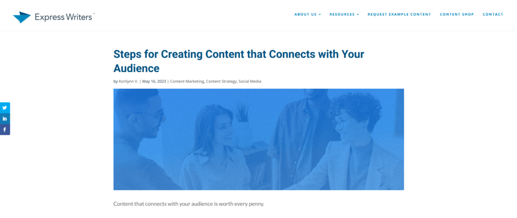 2. Create Content That Connects