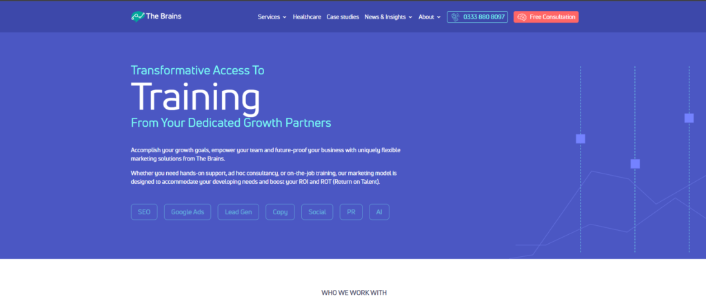 Top 17 Google Ads Agencies in the UK (2025) 8 8. The Brains – Data-Driven Strategies That Work