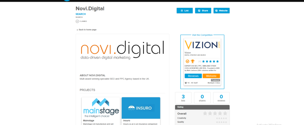 Top 17 Google Ads Agencies in the UK (2025) 6 6. NOVI Digital