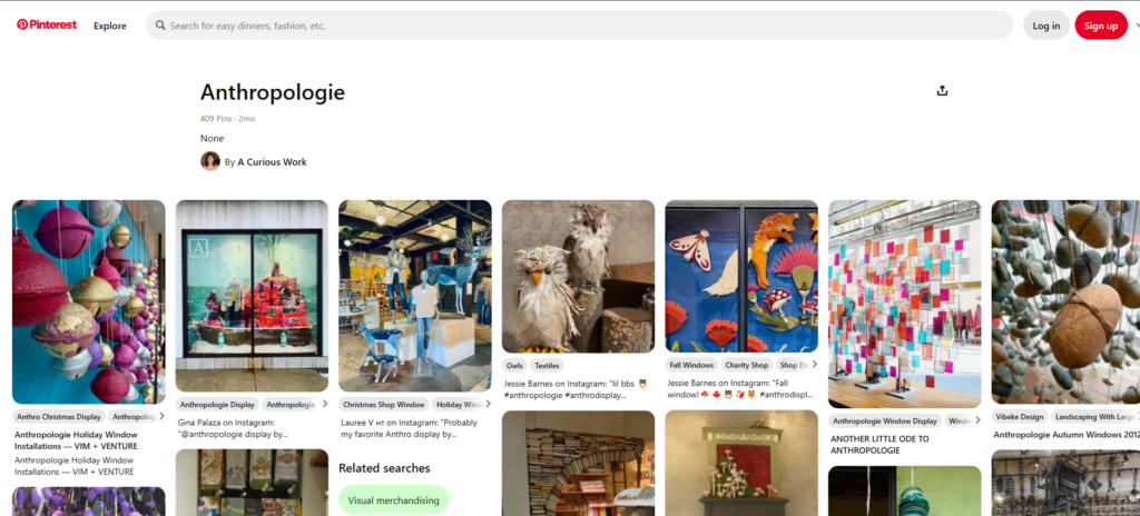 2. Anthropologie: Captivating Creativity