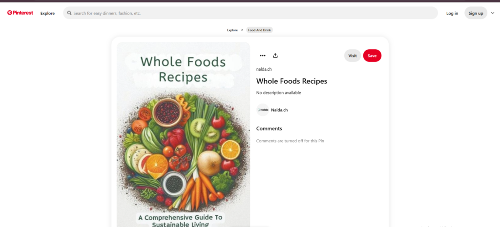 7. Whole Foods: Rich Recipes, Rich Pins