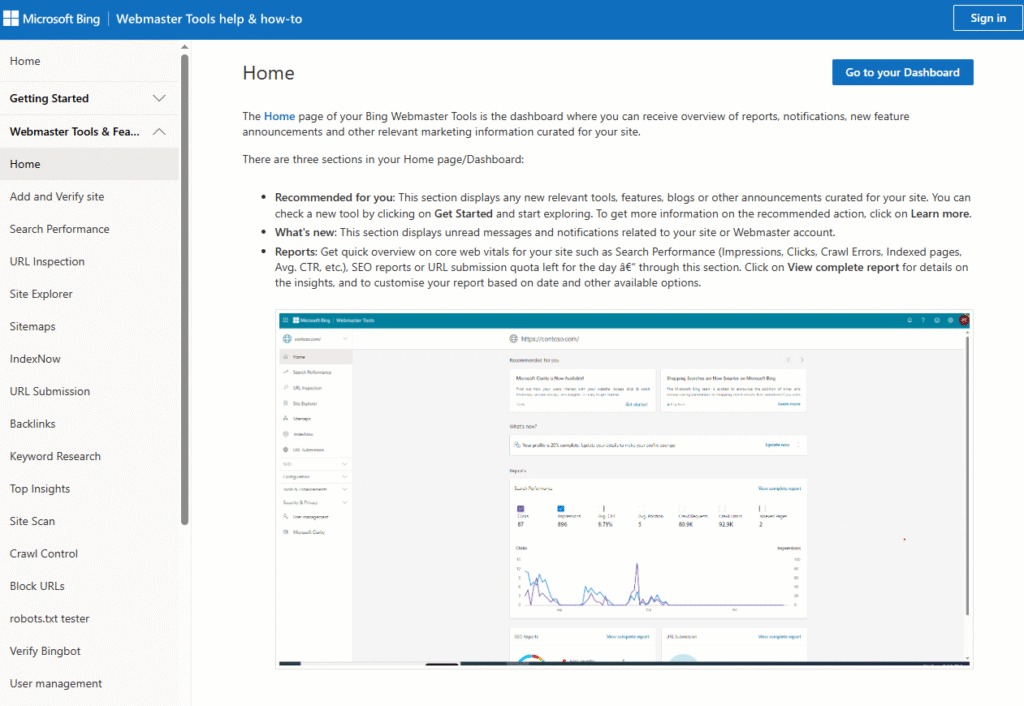 Bing Webmaster Tools
