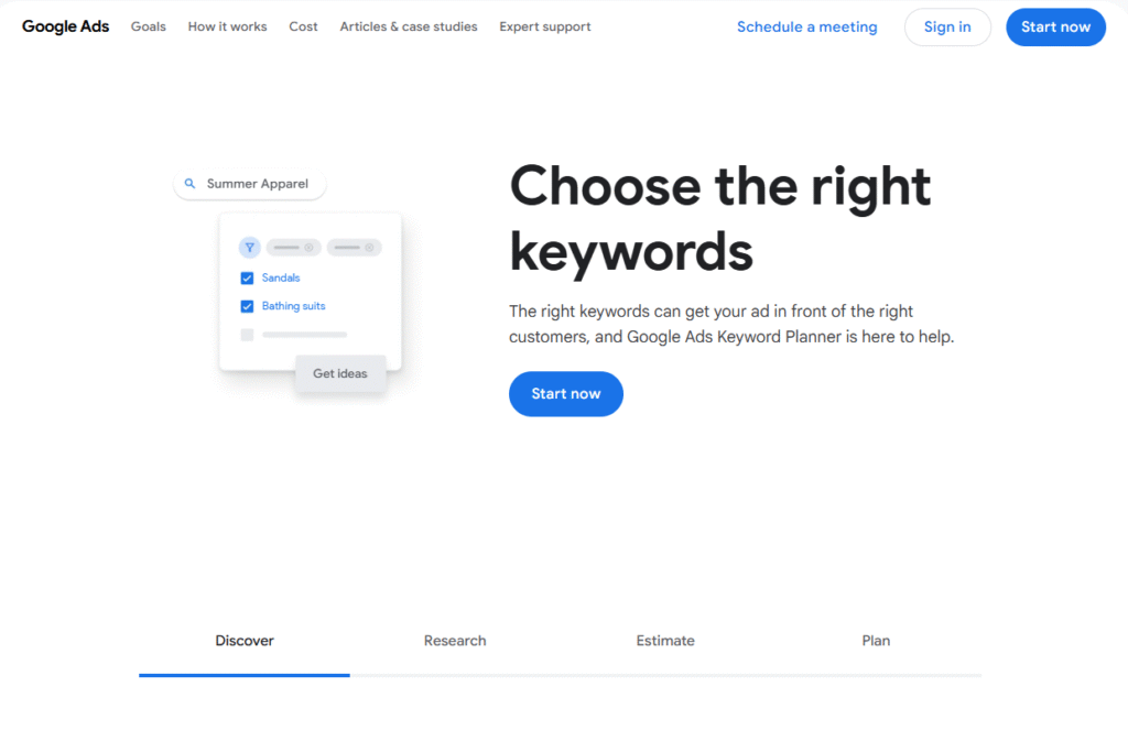 Google Keyword Planner