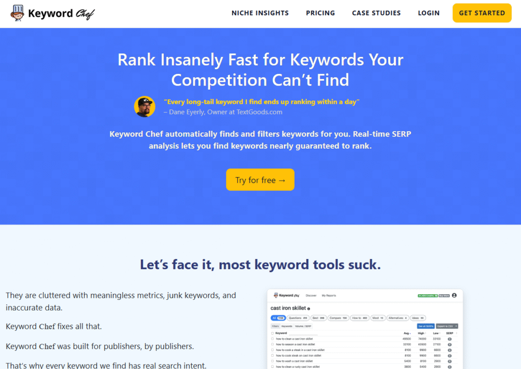 Keyword Chef