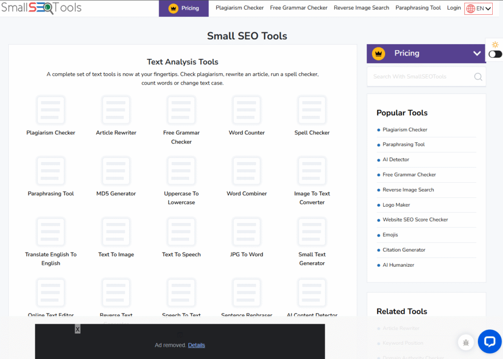 Small SEO Tools
