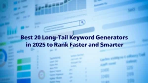 Best 20 Long-Tail Keyword Generators in 2025 to Rank Faster and Smarter