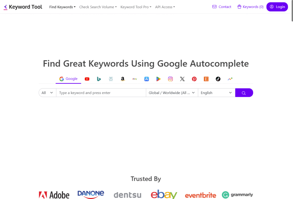 KeywordTool