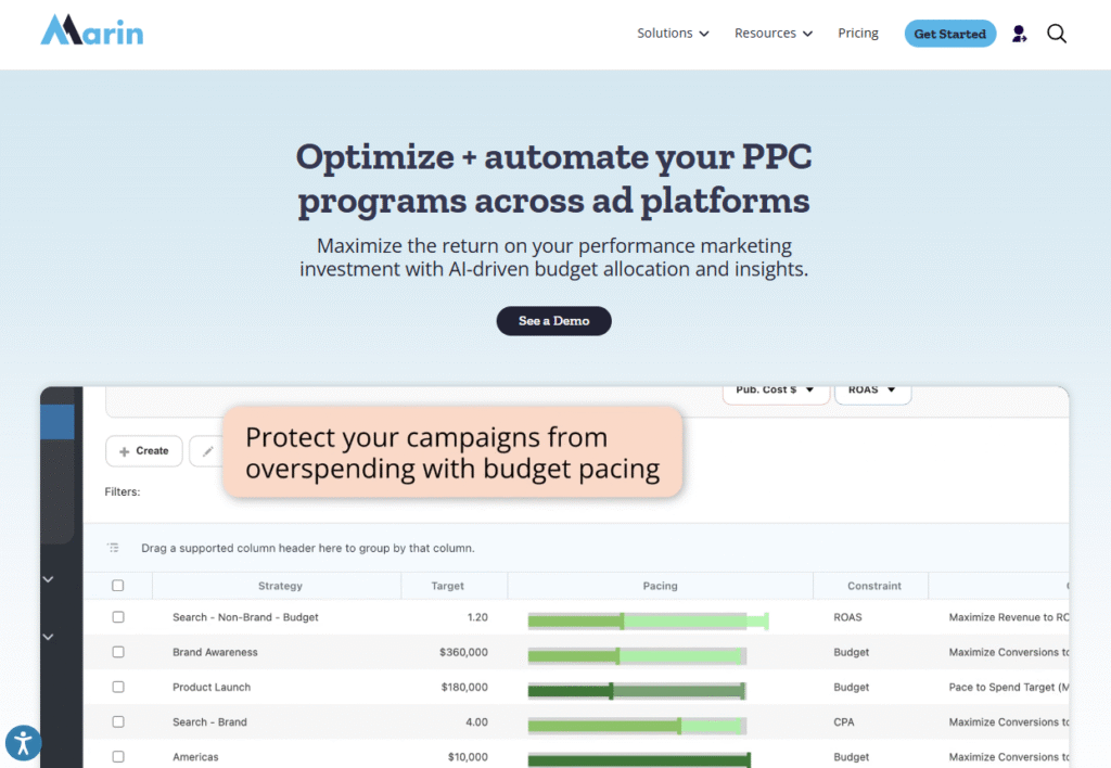 Top 20 Google Ads Management Tools for SMEs in UK (2025) 13 Marin Software