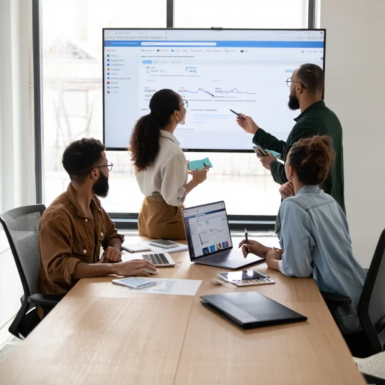 Team managing digital PR and online reputation