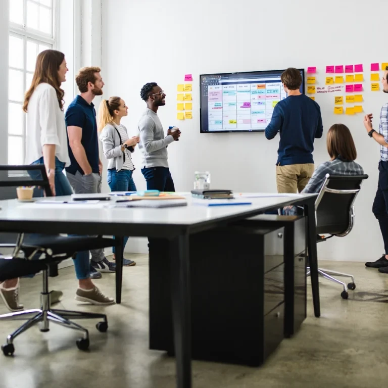 Team planning content strategy