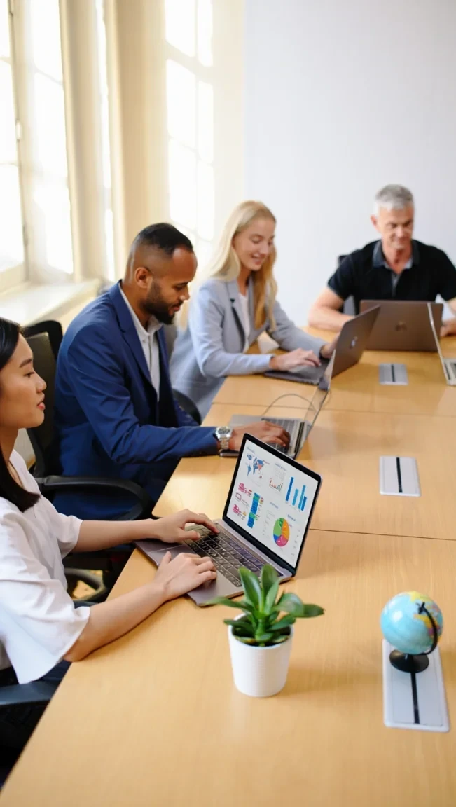 SEO Automation Consultancy for International SEO Governance, no black and white image, stock image type one image only mobile camera result