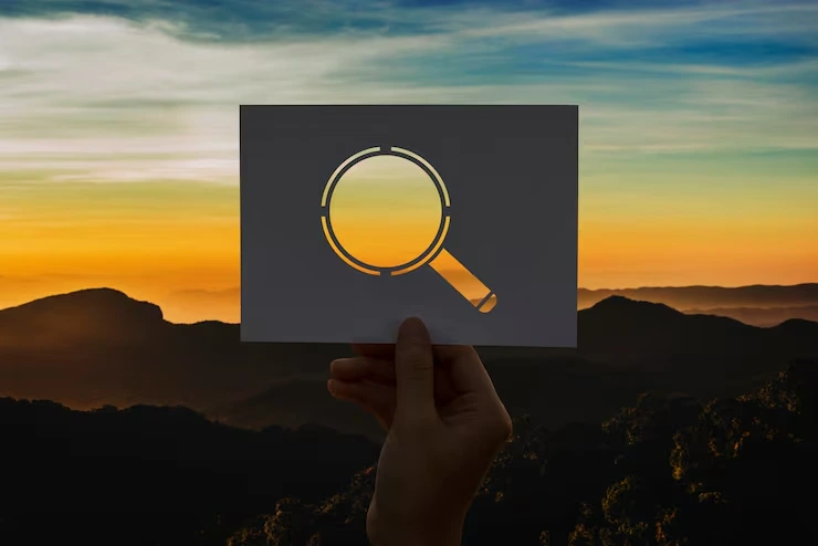 Searching discovery perforated paper magnifying gl