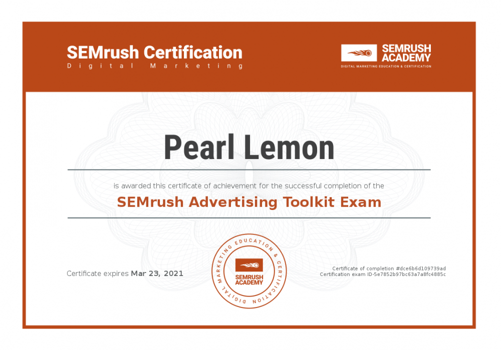 Certificate-advertising-toolkit-exam
