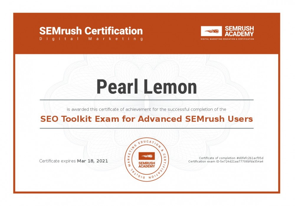 Certificate-seo-toolkit-exam-for-advanced