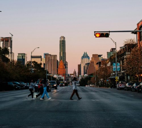 Crosswalk in Austin, Texas